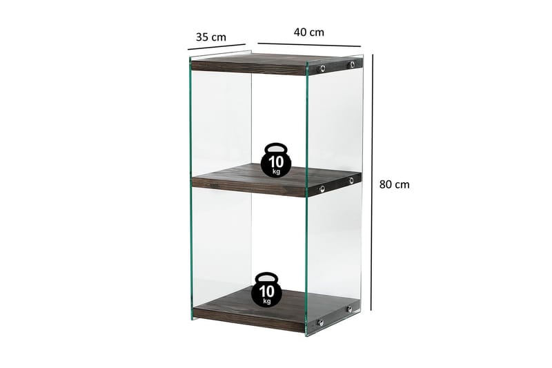 Lepinas Bokhylla 40 cm - Antracit - Förvaring - Hyllor - Bokhylla