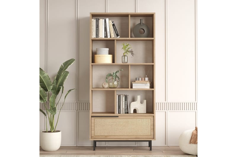 Liyakat Bokhylla 83,9 cm - Ek - Förvaring - Hyllor - Bokhylla