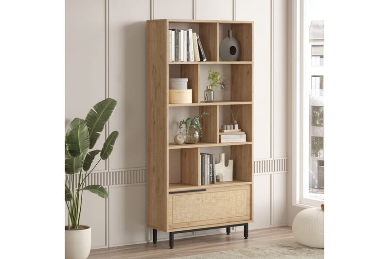 Liyakat Bokhylla 83,9 cm - Ek - Förvaring - Hyllor - Bokhylla