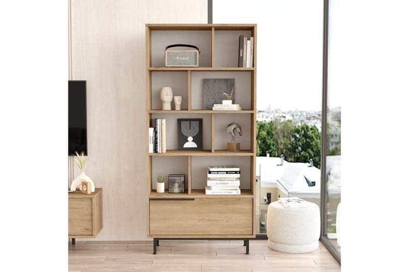 Liyakat Bokhylla 83,9 cm - Valnöt - Förvaring - Hyllor - Bokhylla