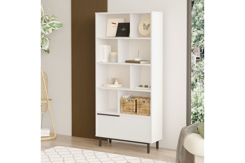 Liyakat Bokhylla 83,9 cm - Vit - Förvaring - Hyllor - Bokhylla