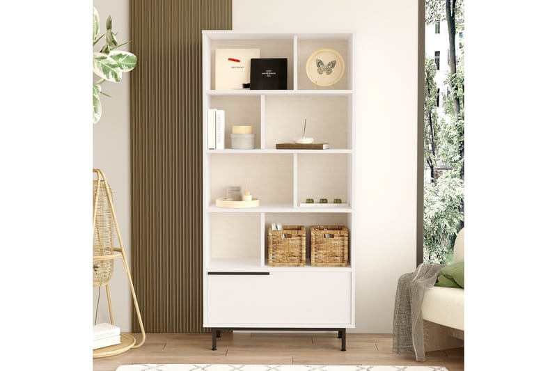 Liyakat Bokhylla 83,9 cm - Vit - Förvaring - Hyllor - Bokhylla