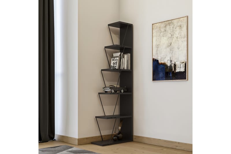 LJUSFORS 150x50 cm Antracit/Svart - Förvaring - Hyllor - Bokhylla