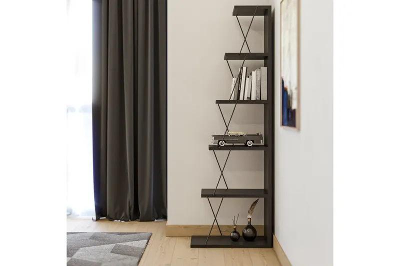 Ljusfors Bokhylla 150x50 cm - Antracit/Svart - Förvaring - Hyllor - Bokhylla