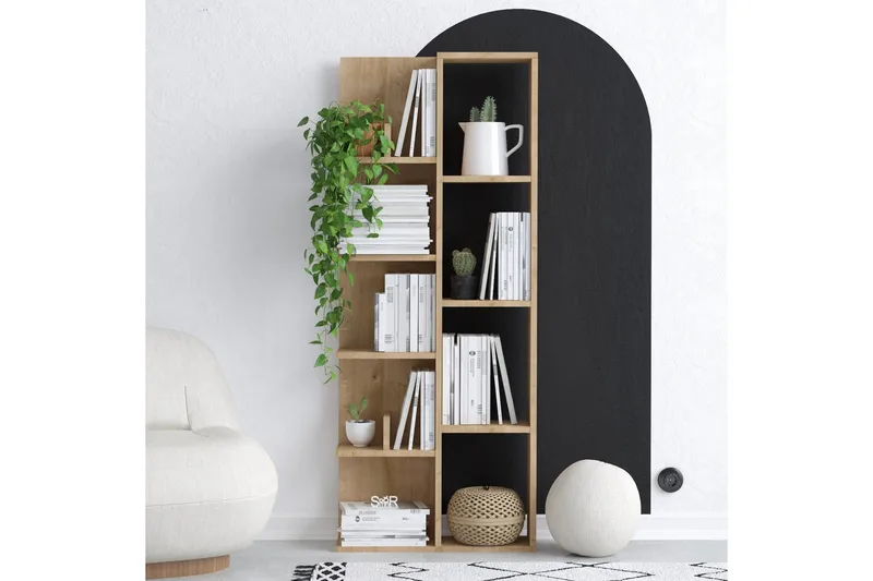 Makhan Bokhylla 60x18 cm Brun - Hanah Home - Förvaring - Hyllor - Bokhylla