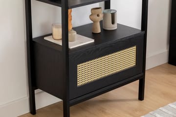 Makwana Bokhylla 76 cm i Mörkt Trä - Svart - Förvaring - Hyllor - Bokhylla
