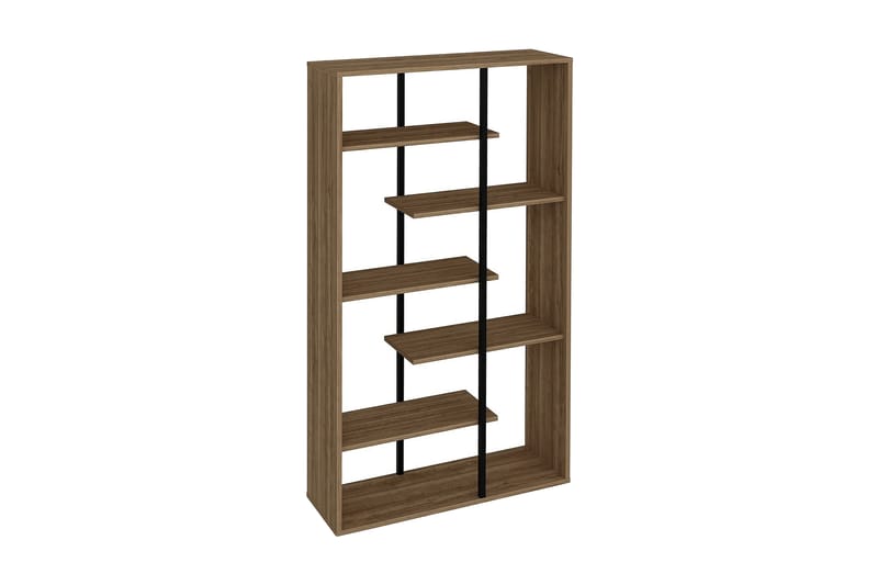 MCARTHUN Bokhylla 90 cm Valnöt/Svart - Förvaring - Hyllor - Bokhylla