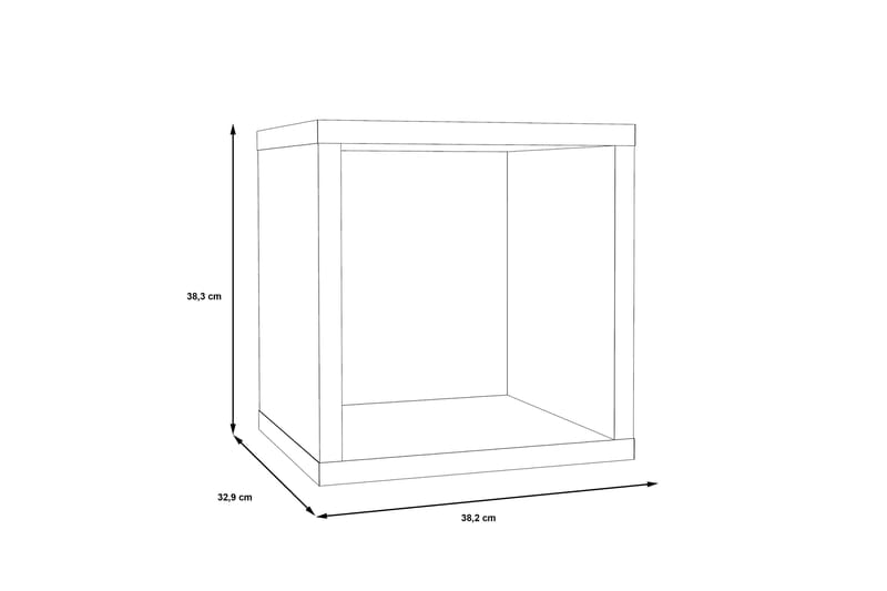 Micheala Bokhylla 40x40 cm - Brun - Förvaring - Hyllor - Bokhylla