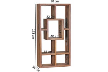 Milliano Bokhylla 90 cm i Valnöt - Brun - Förvaring - Hyllor - Bokhylla
