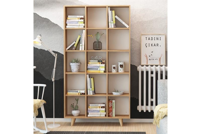 Mod Bokhylla 100 cm i Ek - Brun - Förvaring - Hyllor - Bokhylla