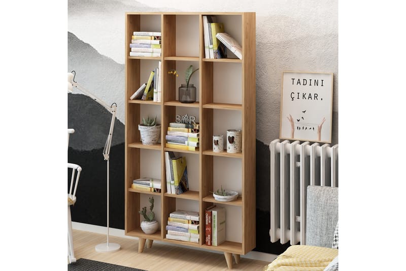 Mod Bokhylla 100 cm i Ek - Brun - Förvaring - Hyllor - Bokhylla