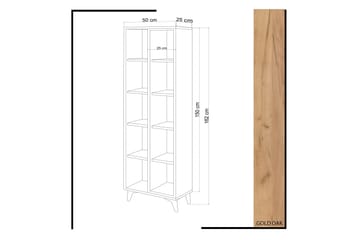 Mod Bokhylla 50 cm i Ek - Vit - Förvaring - Hyllor - Bokhylla