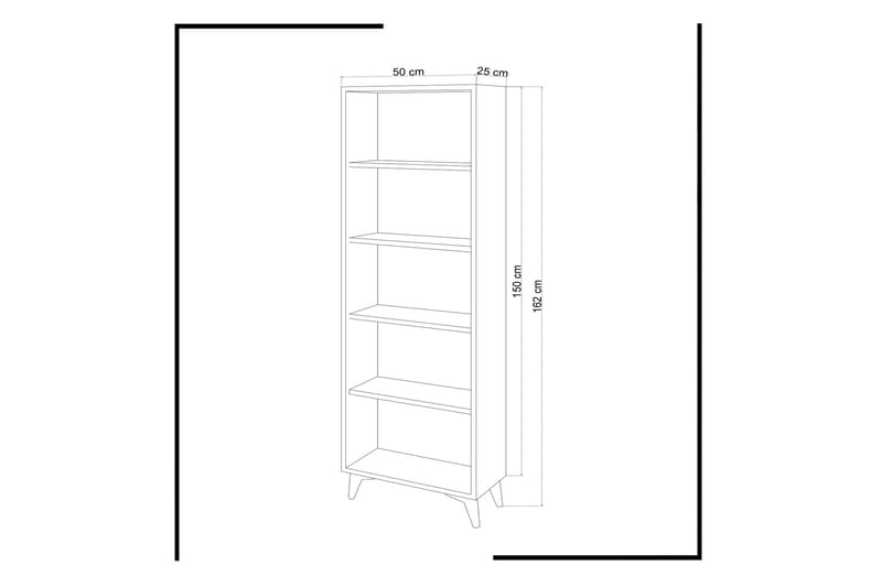Mod Design Bokhylla Smal - Vit - Förvaring - Hyllor - Bokhylla