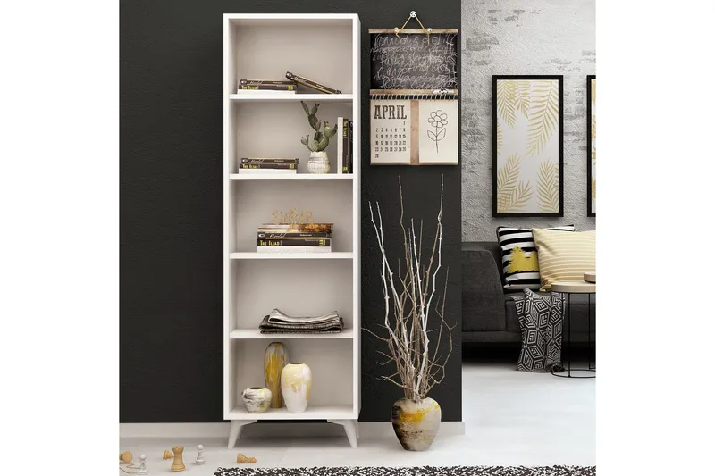 Mod Design Bokhylla Smal - Vit - Förvaring - Hyllor - Bokhylla