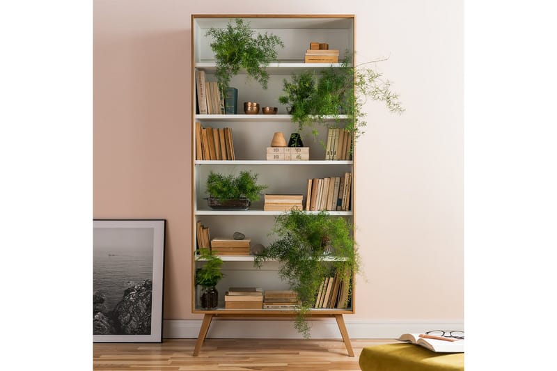 Nature Bokhylla 101 cm i Ek - Vit|Beige - Förvaring - Hyllor - Bokhylla