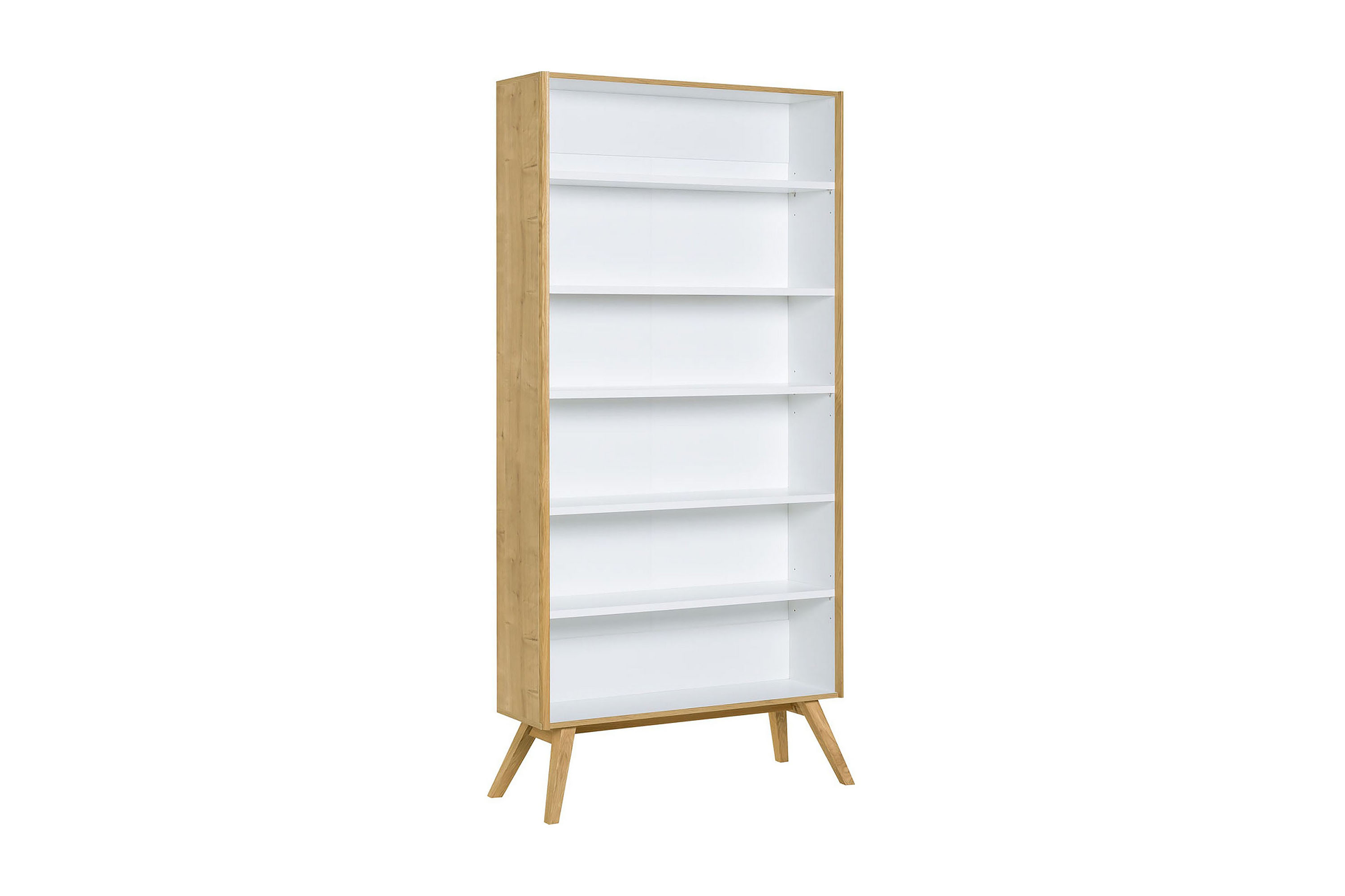 nature bokhylla vit/natur -