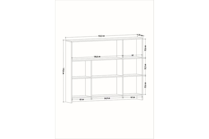 NESPOLA Bokhylla 152x25 cm Vit - Förvaring - Hyllor - Bokhylla