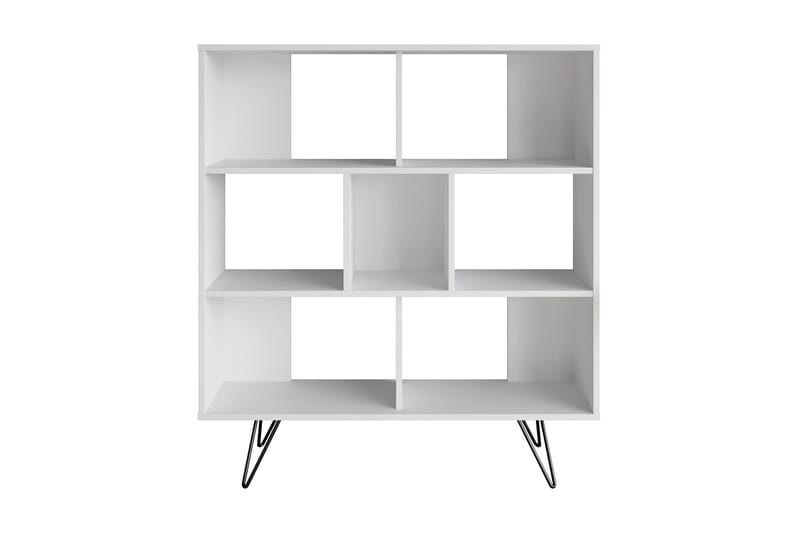 NOSTRA Bokhylla 120x30 cm 4 Hyllor Vit - Förvaring - Hyllor - Bokhylla