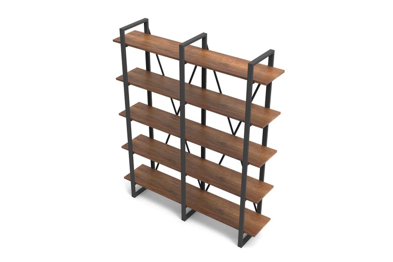 Numandro Bokhylla 154,8 cm i Teak - Brun - Förvaring - Hyllor - Bokhylla