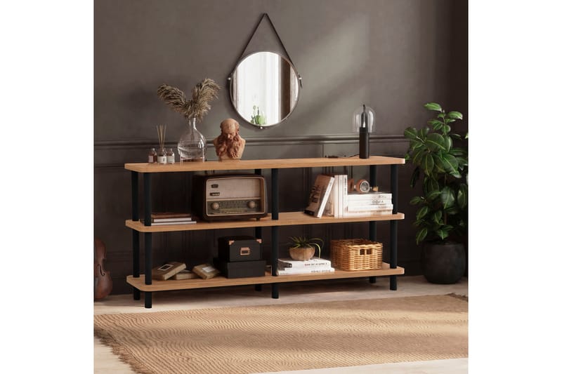 OBURUS Bokhylla 150x74,9 cm Svart - Förvaring - Hyllor - Bokhylla