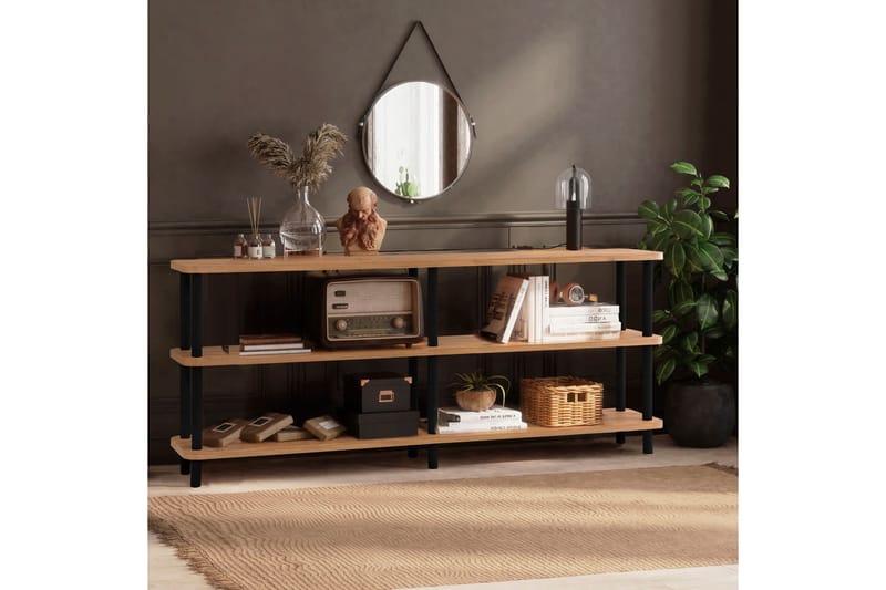 OBURUS Bokhylla 180x74,9 cm Svart - Förvaring - Hyllor - Bokhylla