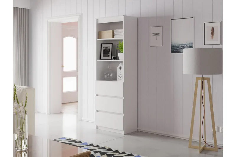 Office Hylla 60x35x180 cm - Vit - Förvaring - Hyllor - Bokhylla