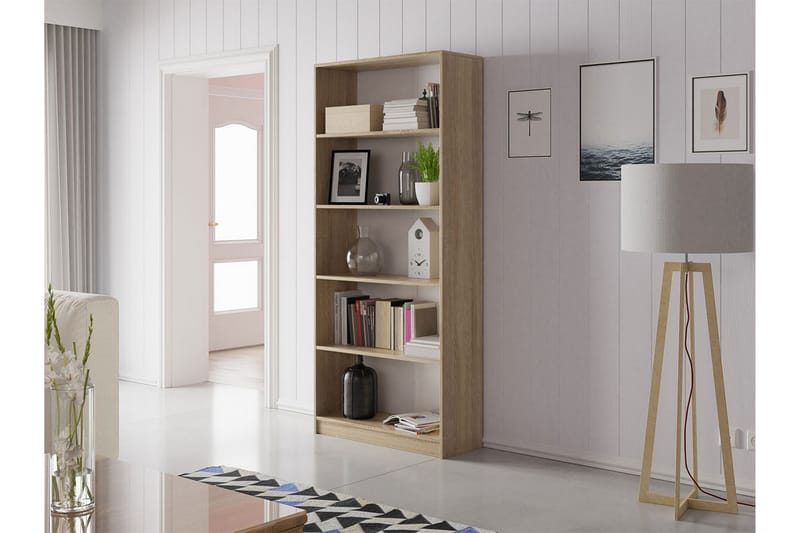 OFFICE Hylla 80x30x182 cm - Ek - Förvaring - Hyllor - Bokhylla