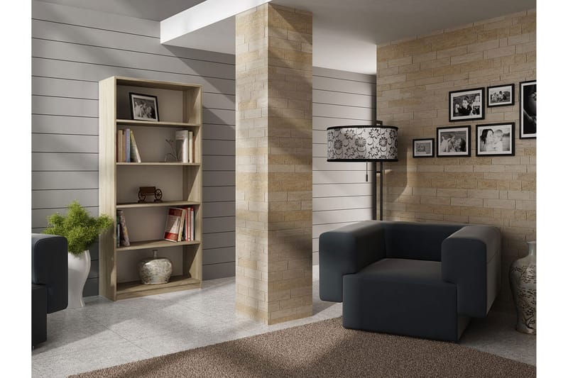 OFFICE Hylla 80x30x182 cm - Ek - Förvaring - Hyllor - Bokhylla