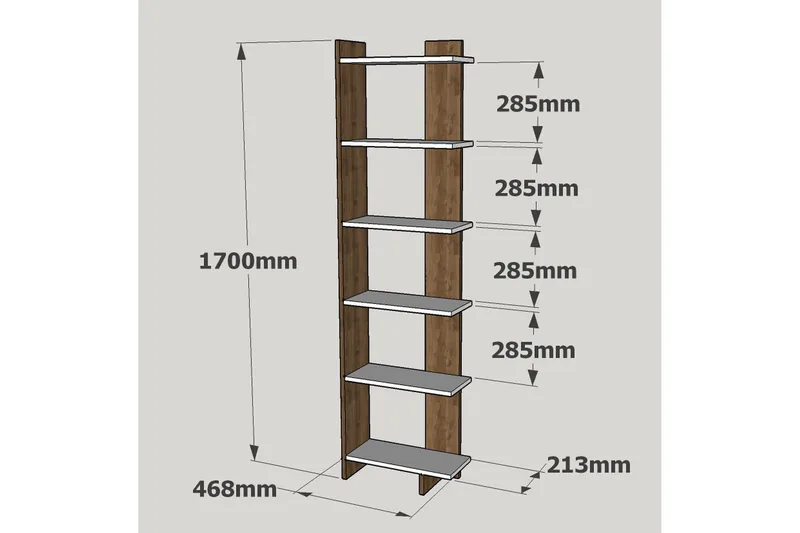 Ordelle Bokhylla - Vit - Förvaring - Hyllor - Bokhylla