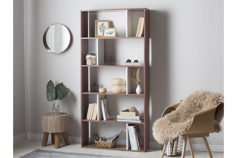 Orilla Bokhylla 83 cm i Valnöt - Brun - Förvaring - Hyllor - Bokhylla