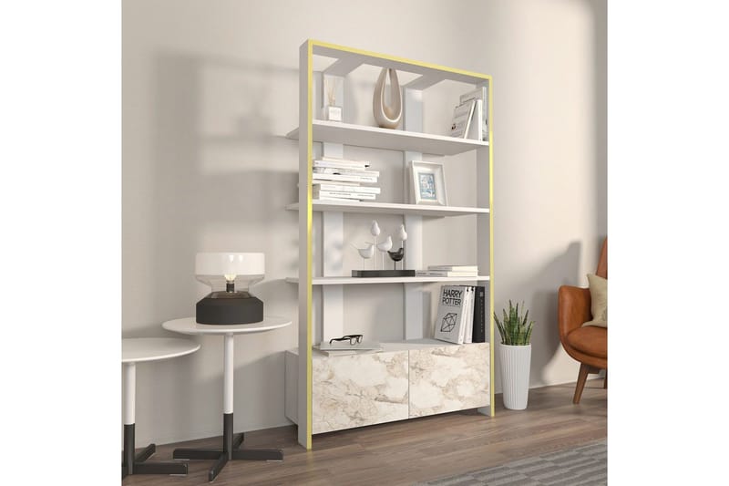 Bokhylla Ossin Vit - Vit - Förvaring - Hyllor - Bokhylla