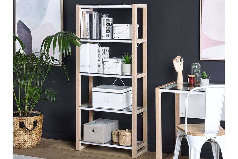 OWASSO Hylla 68x30 cm Vit/Ljust Trä - Förvaring - Hyllor - Bokhylla
