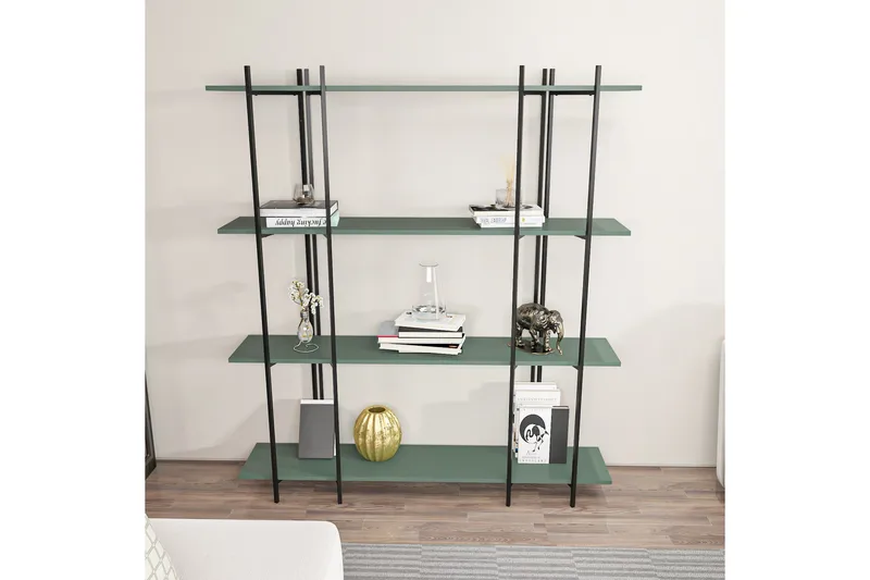 Painesville Bokhylla 160 cm - Svart/Green - Förvaring - Hyllor - Bokhylla
