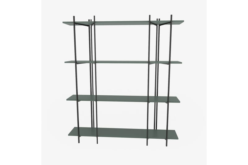 Painesville Bokhylla 160 cm - Svart/Green - Förvaring - Hyllor - Bokhylla