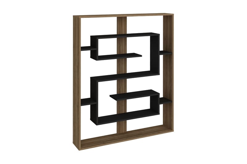 PANUNZIO Bokhylla 120 cm Valnöt/Svart - Förvaring - Hyllor - Bokhylla