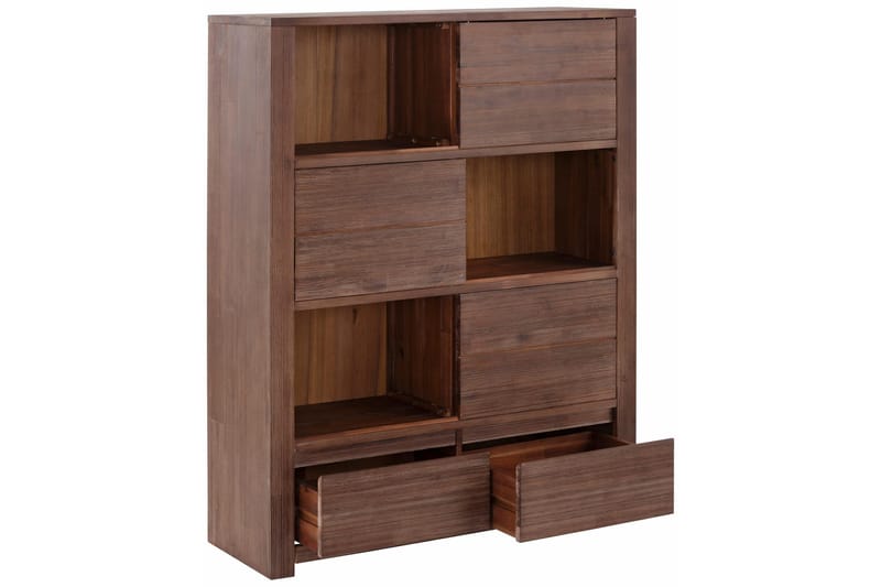 Paulina Bokhylla 100 cm - Akacia/Brun - Förvaring - Hyllor - Bokhylla