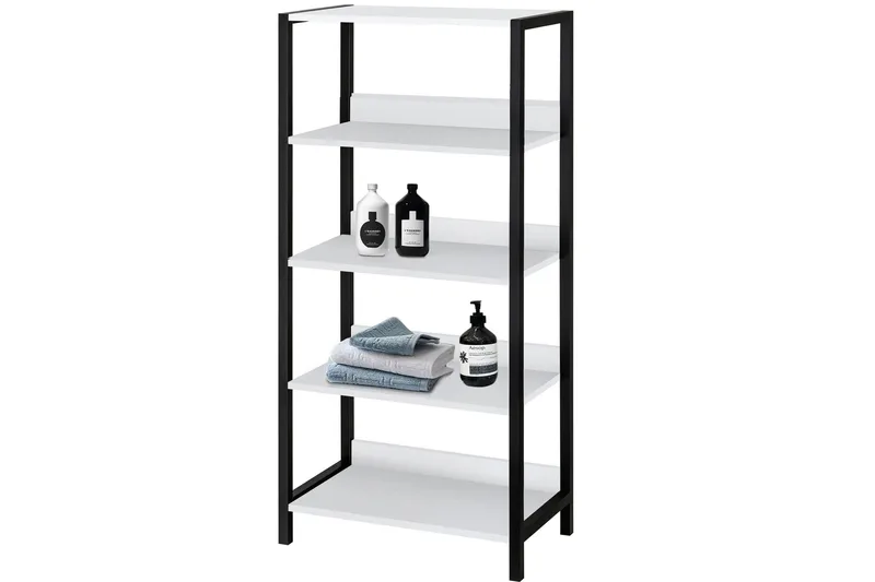 Plattpark Bokhylla 35x60 cm - Vit/Svart - Förvaring - Hyllor - Bokhylla