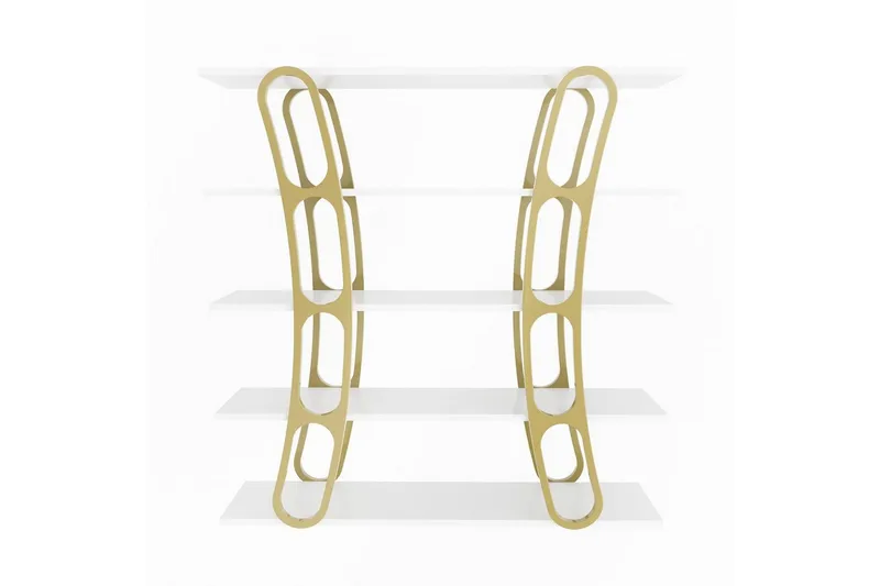 Bokhylla Quenla Vit / Rany - Vit / Rany - Förvaring - Hyllor - Bokhylla