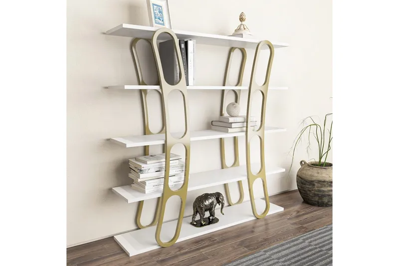 Bokhylla Quenla Vit / Rany - Vit / Rany - Förvaring - Hyllor - Bokhylla