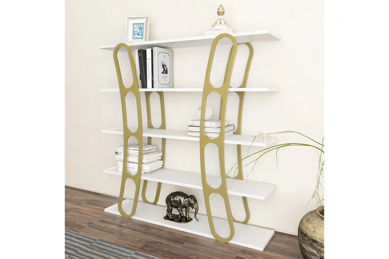 Bokhylla Quenla Vit / Rany - Vit / Rany - Förvaring - Hyllor - Bokhylla