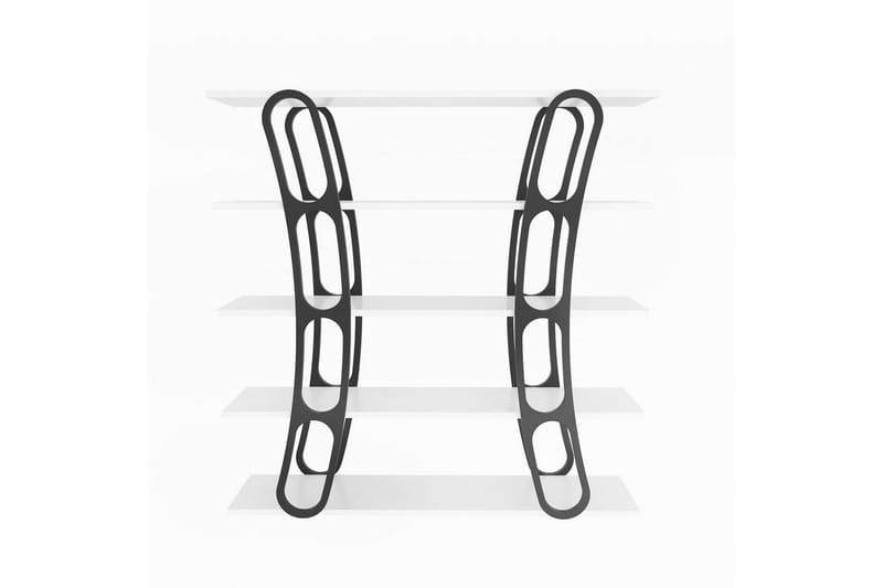 Bokhylla Quenla Vit / Svart - Vit / Svart - Förvaring - Hyllor - Bokhylla