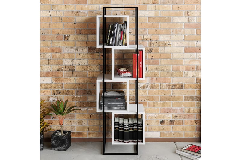 RAFIF Bokhylla 52 cm Svart/Vit - Förvaring - Hyllor - Bokhylla