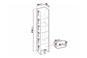 Rathmore Bokhylla 44 cm i Ek - Ljusbeige - Förvaring - Hyllor - Bokhylla
