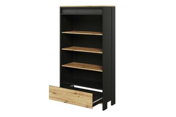 Rathmore Bokhylla 72 cm i Ek - Svart - Förvaring - Hyllor - Bokhylla