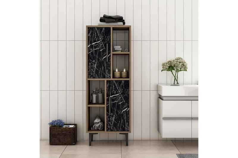 RIETVELSI Bokhylla 30x50 cm Valnöt/Svart - Förvaring - Hyllor - Bokhylla