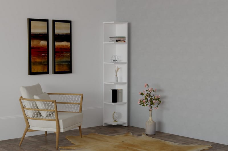 Rinorea Bokhylla 25x160 cm - Vit - Förvaring - Hyllor - Bokhylla