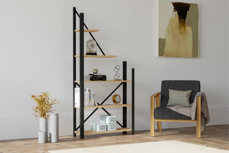 Rinorea Bokhylla 80x169,5 cm - Blå - Förvaring - Hyllor - Bokhylla