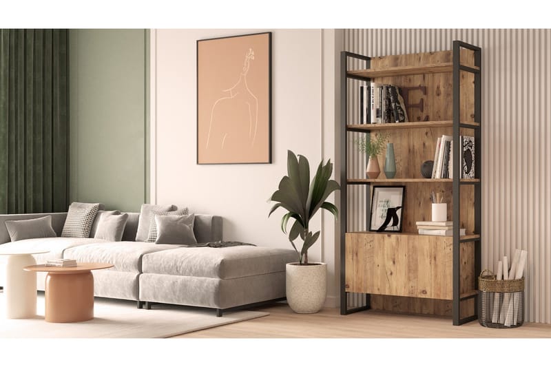 Rinorea Bokhylla 90x180 cm - Grön - Förvaring - Hyllor - Bokhylla