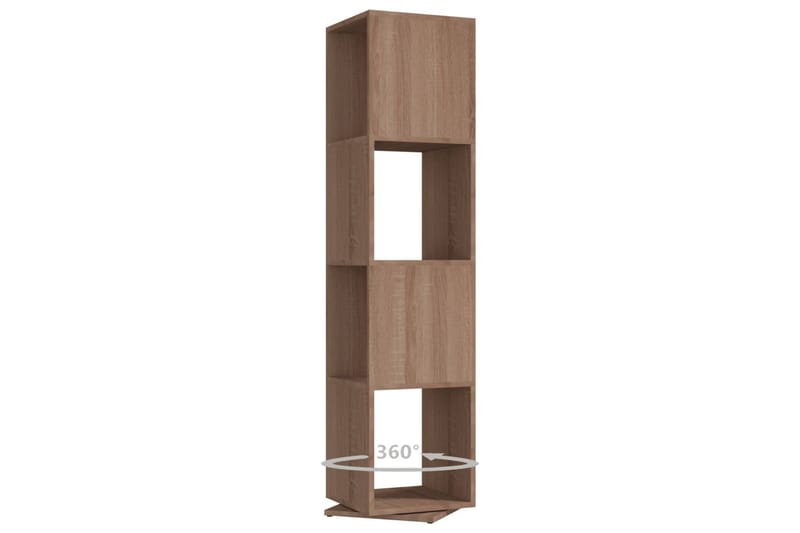 Roterande hylla sonoma-ek 34,5x34,5x147,5 cm spånskiva - Ek - Förvaring - Hyllor - Bokhylla