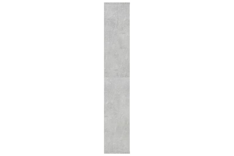 Rumsavdelare/bokhylla betonggrå 100x24x140 cm spånskiva - Grå - Förvaring - Hyllor - Bokhylla